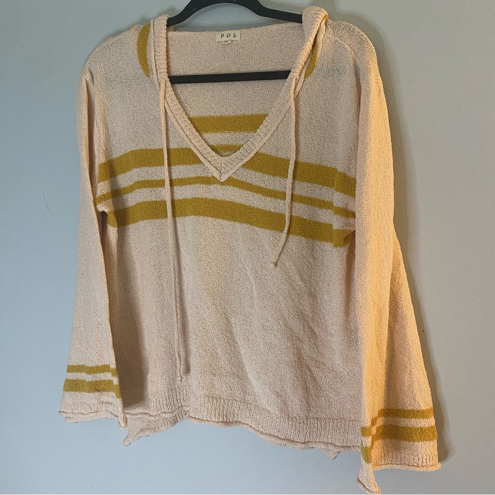 POL Women’s Oversized Lightweight Hoodie with Bell Sleeves Size Large - Picture 2 of 10